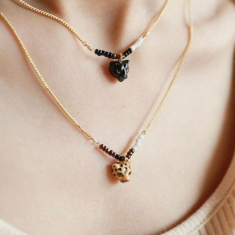 Leopard on sale necklace gold