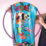 NL - SSMR2404 Circus Silk Scarf(Long)