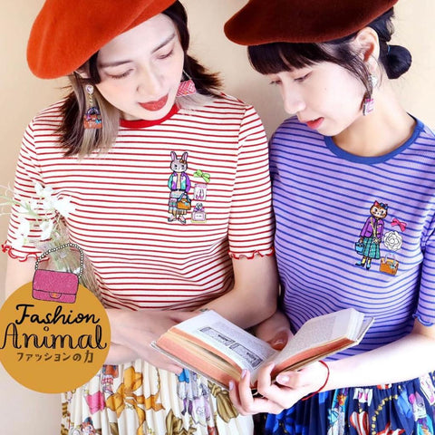 TM - TM230701 Stripe Tee