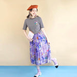 TM - TM230702 Chiffon Pleat Skirt