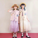 TM - TM230802 Embroidery Tulle Pants