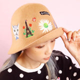 NL - SSMR-23-20 Wool Embroidered Bucket Hat