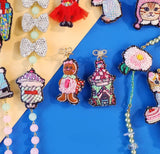 TM - MUS3792 Gingerbread and cake house earrings (pin)