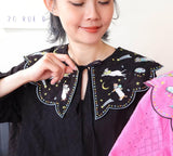 TCG - TCG2502 Embroidery Collar Top