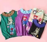 YK - YK2506 Ruffle Collar Sleeveless knit Top
