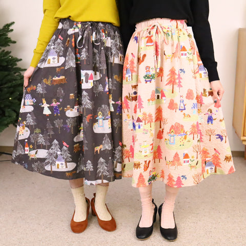 AF - AF231202 Seasons Print Skirt