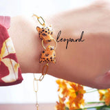 NB - D208 Leopards Biting Ring bracelet