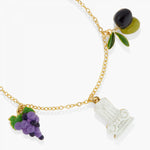 N2 - APPD201 Column, grapes and olive charm bracelet