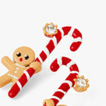 N2 - AQSP113 Little gingerbread man and candy earrings